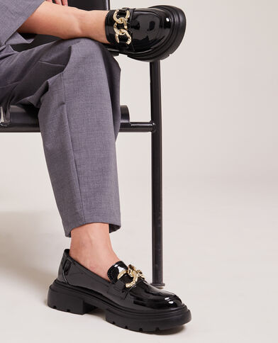 Mocassins chunky vernis noir - Pimkie