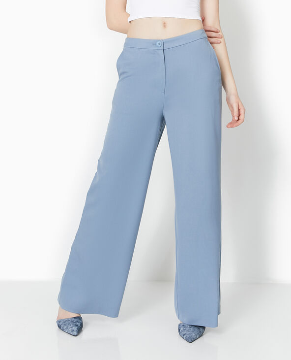 Pantalon droit et large bleu - Pimkie