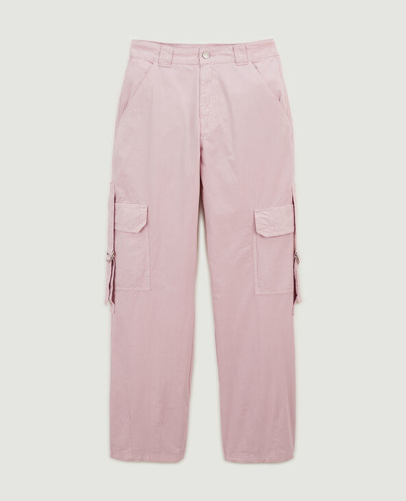 Pantalon cargo en toile légère lilas - Pimkie
