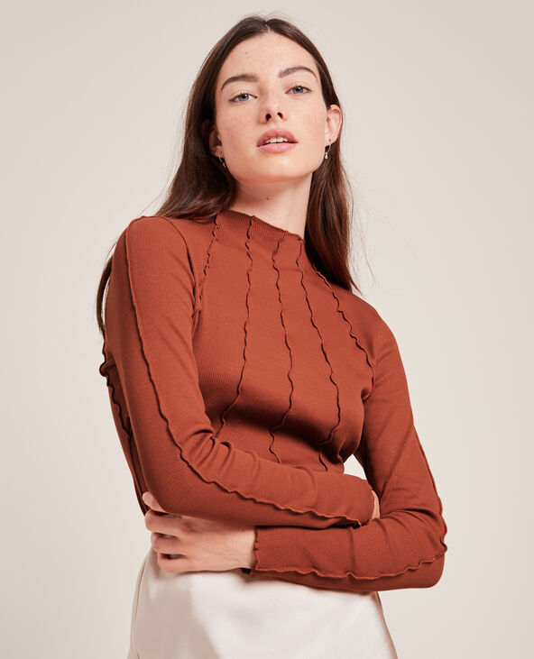 Top coutures apparentes orange - Pimkie