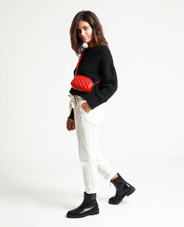 Pull maille fantaisie noir - Pimkie