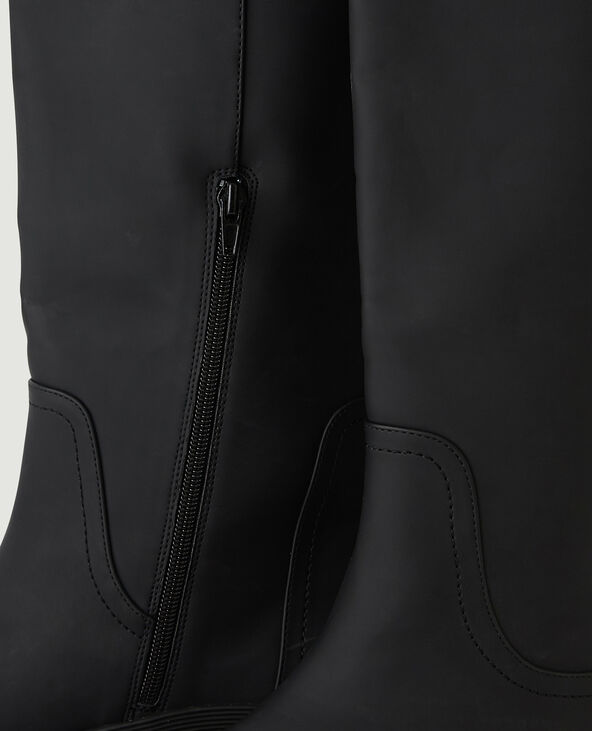 Bottes à semelle crantée noir - Pimkie