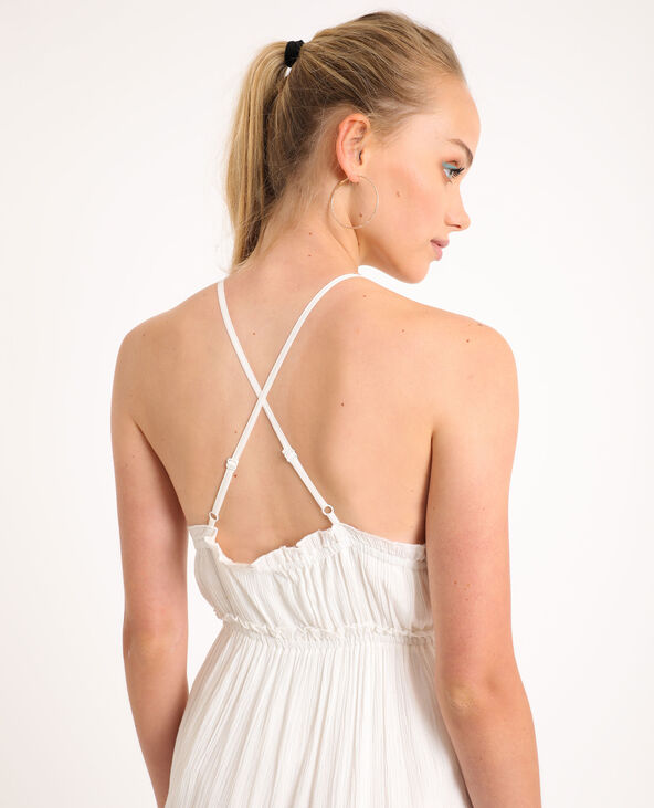 Robe à volants blanc - Pimkie