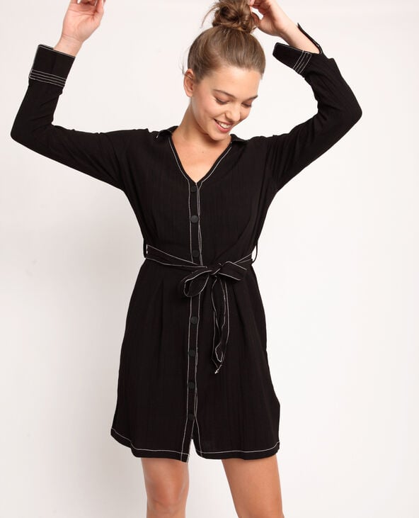 Robe chemise noir - Pimkie