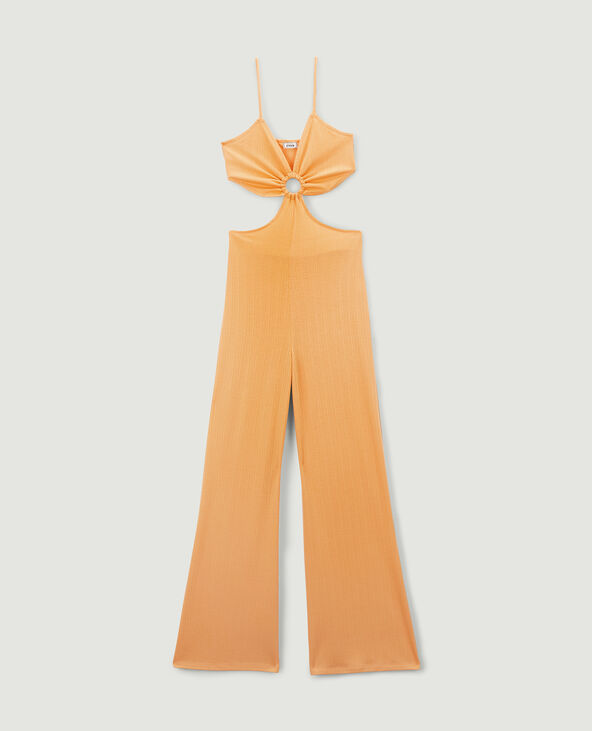 Combi-pantalon découpe côté et dos beige - Pimkie