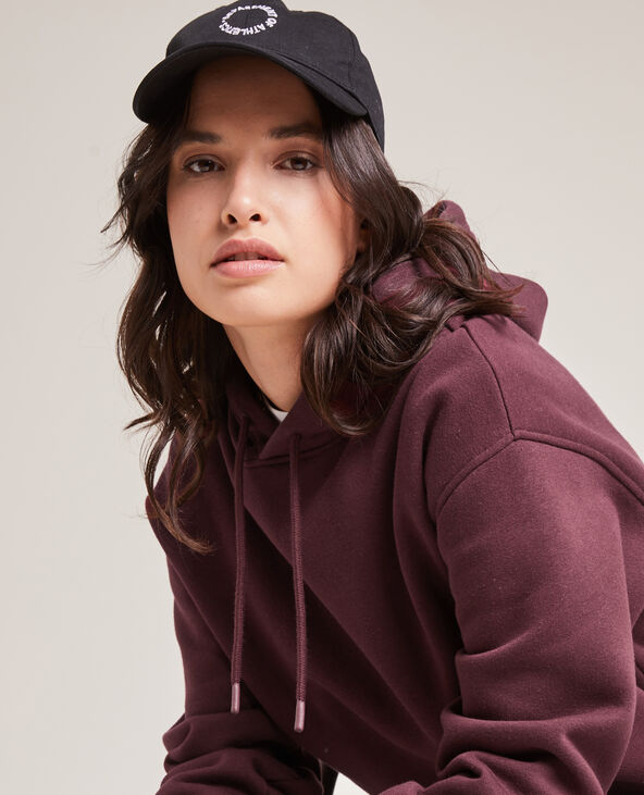 Sweat capuche bordeaux - Pimkie