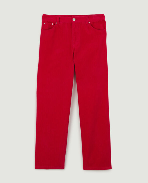 Pantalon velours rouge - Pimkie
