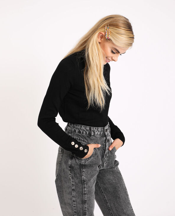 Pull à col roulé noir - Pimkie