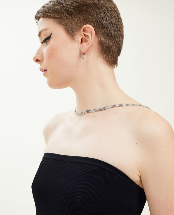 Robe tube en maille noir - Pimkie