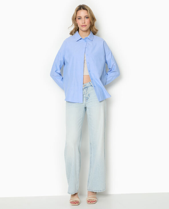 Chemise ample et droite bleu - Pimkie