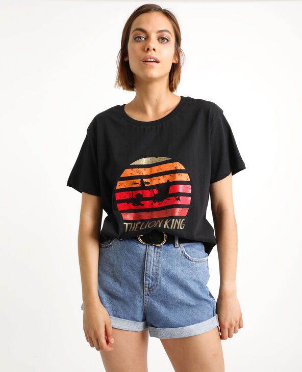 T-shirt Le Roi Lion noir - Pimkie