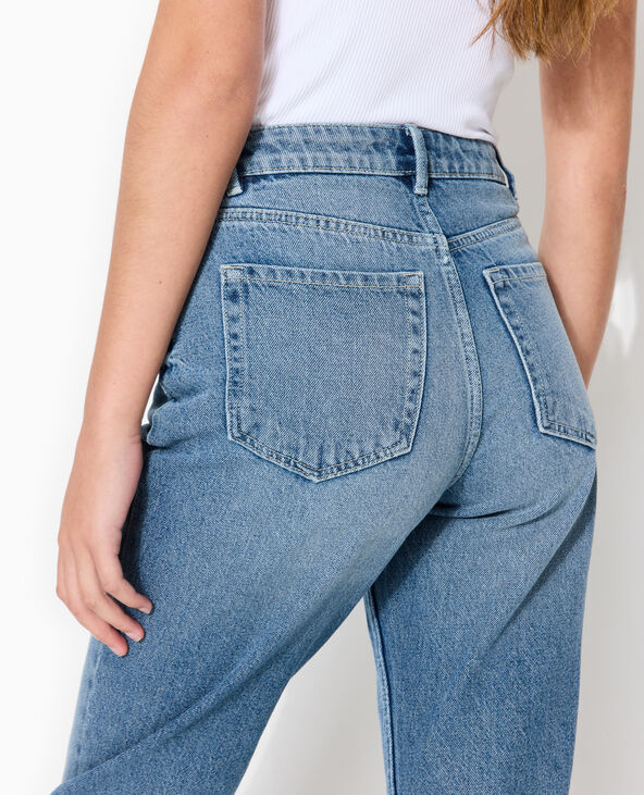 Jean mom taille haute bleu - Pimkie