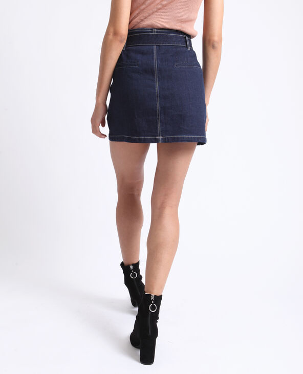 Jupe en jean avec ceinture