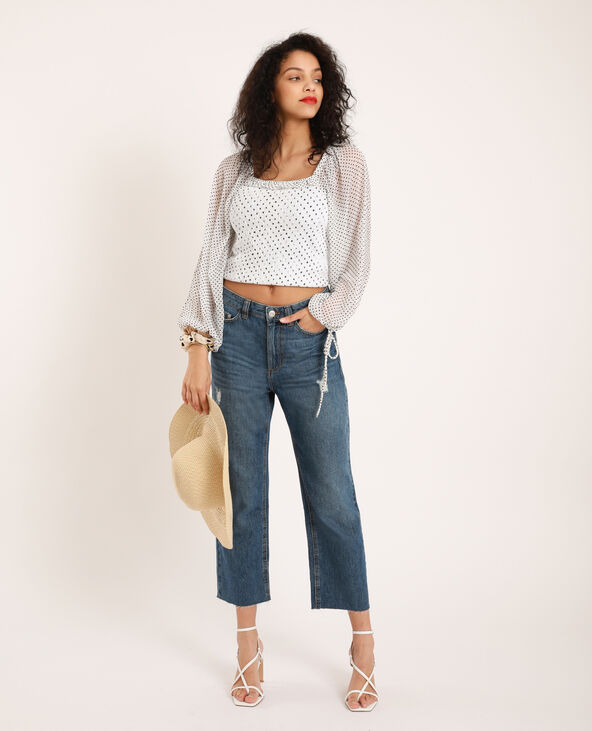 Top à smock blanc - Pimkie