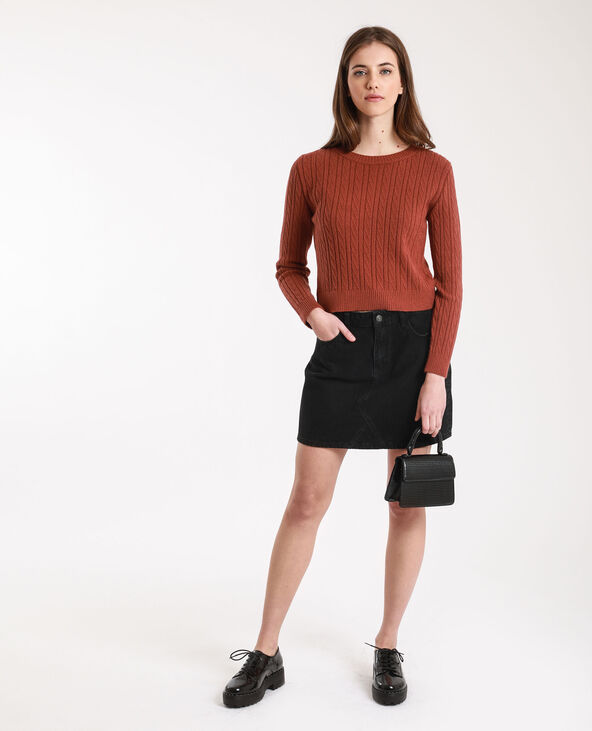 Pull court bordeaux - Pimkie