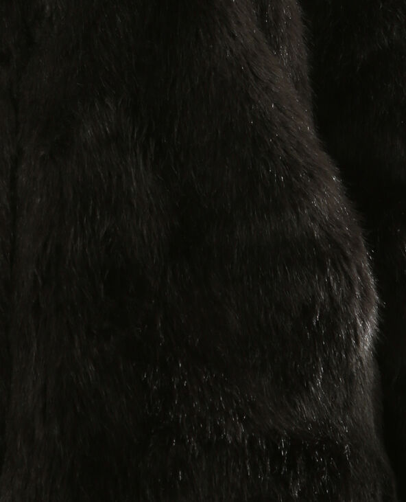 Veste fausse fourrure noir - Pimkie