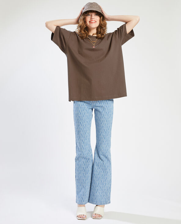 T-shirt oversize taupe - Pimkie