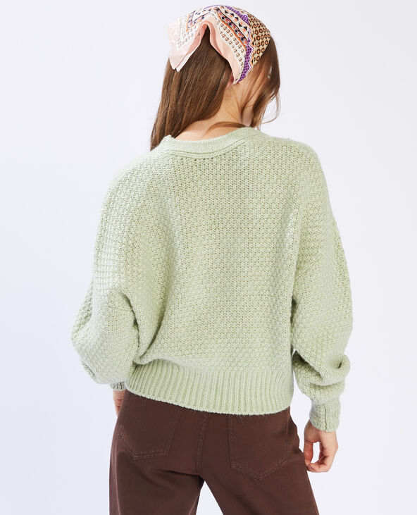 Gilet à boutons strass vert clair - Pimkie