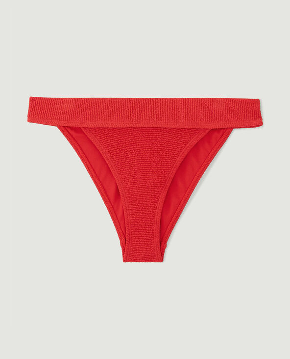 Bas de maillot culotte échancrée rouge - Pimkie