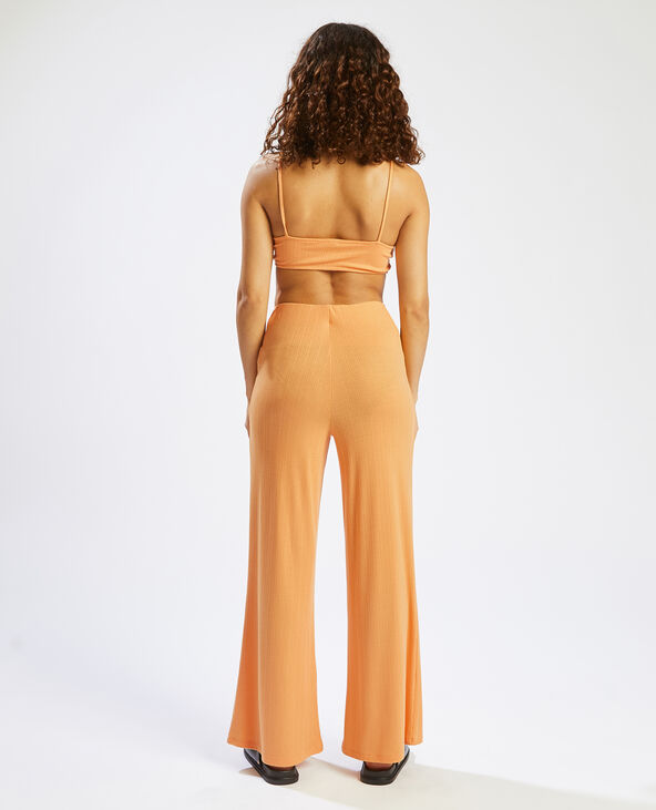 Combi-pantalon découpe côté et dos beige - Pimkie