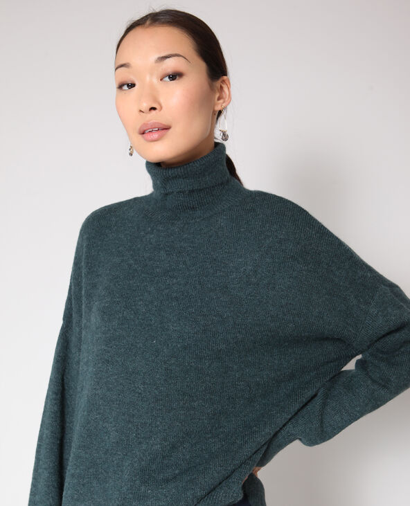 Pull ample vert foncé - Pimkie
