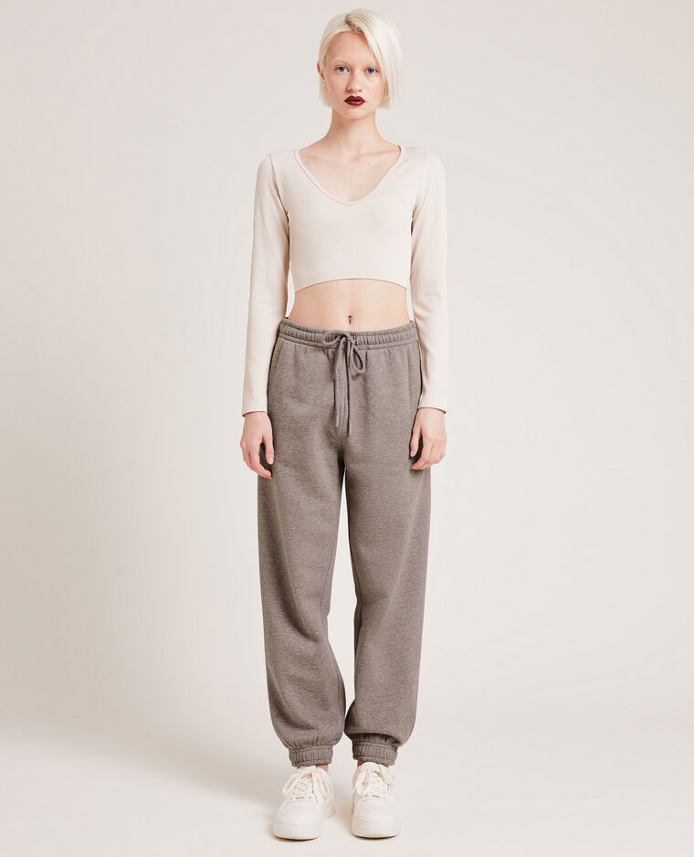 Pantalon de jogging en molleton marron - Pimkie