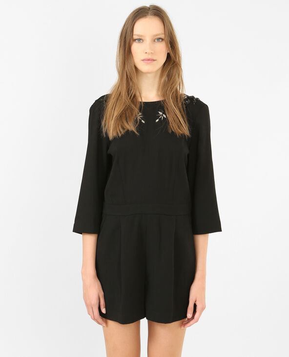 Combishort à bijoux noir - Pimkie