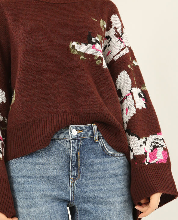 Pull à manches pagode violet - Pimkie