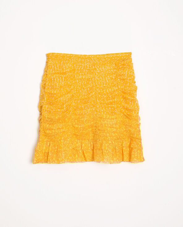 Jupe fleurie jaune - Pimkie