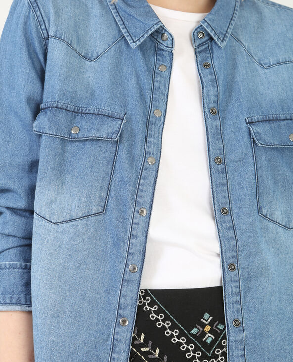 Chemise jean bleu - Pimkie