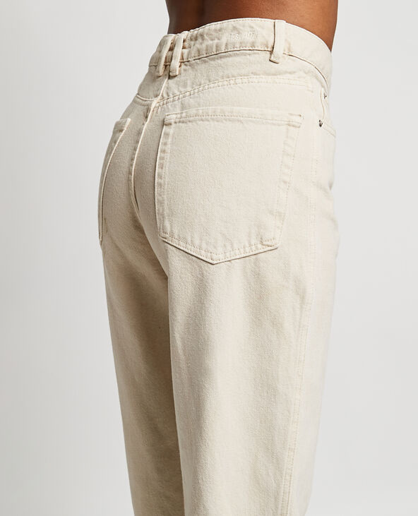 Jean large uni écru - Pimkie