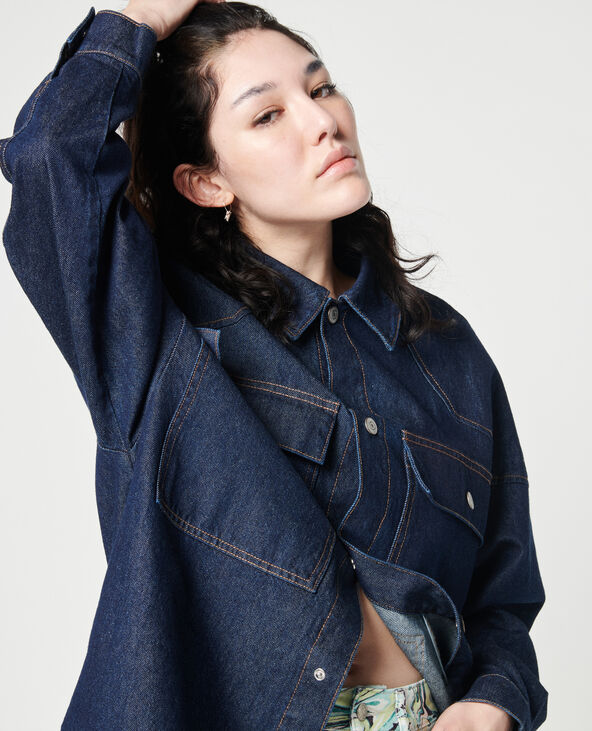 Veste longue en jean Pimkie