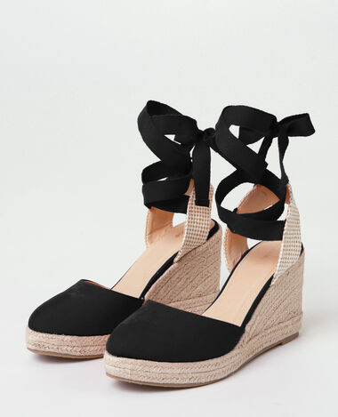Espadrilles compensées noir - Pimkie