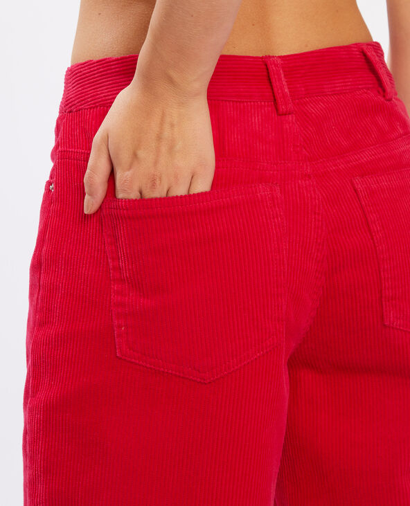 Pantalon velours rouge - Pimkie