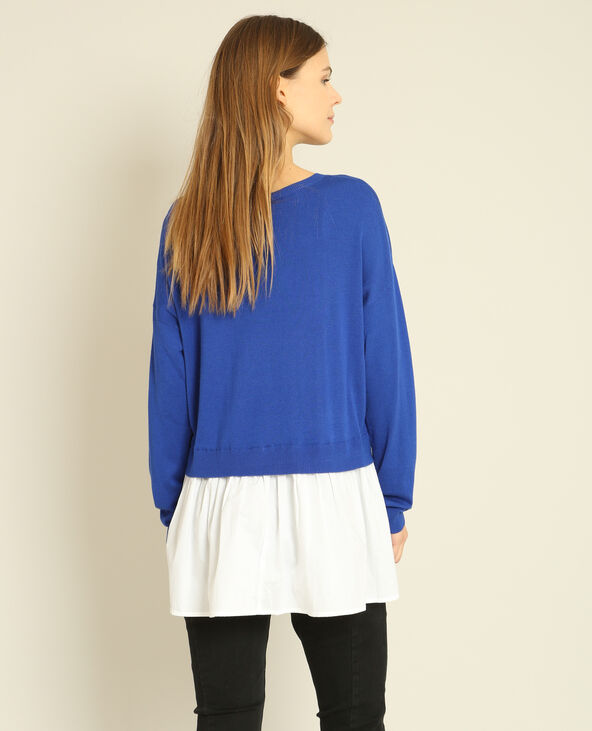 Pull chemise bleu électrique - Pimkie