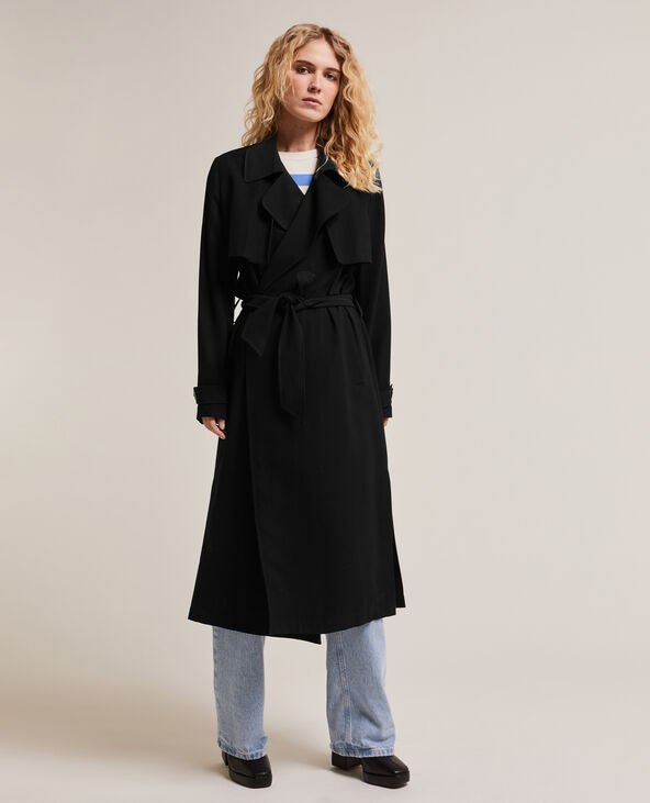 Trench sales noir fluide