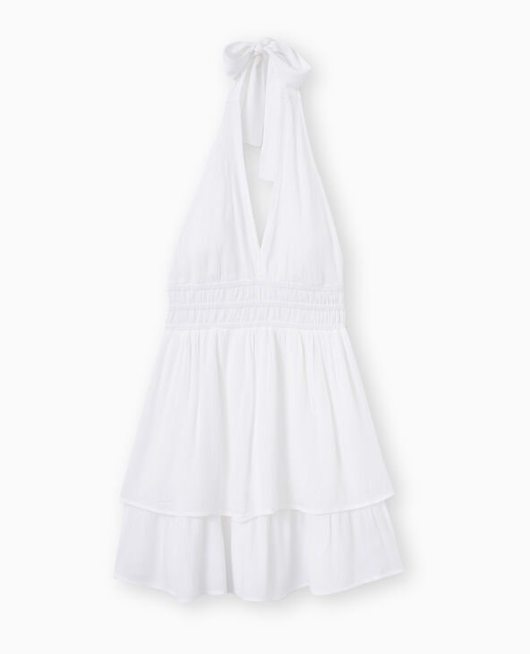 Robe courte dos-nu blanc - Pimkie