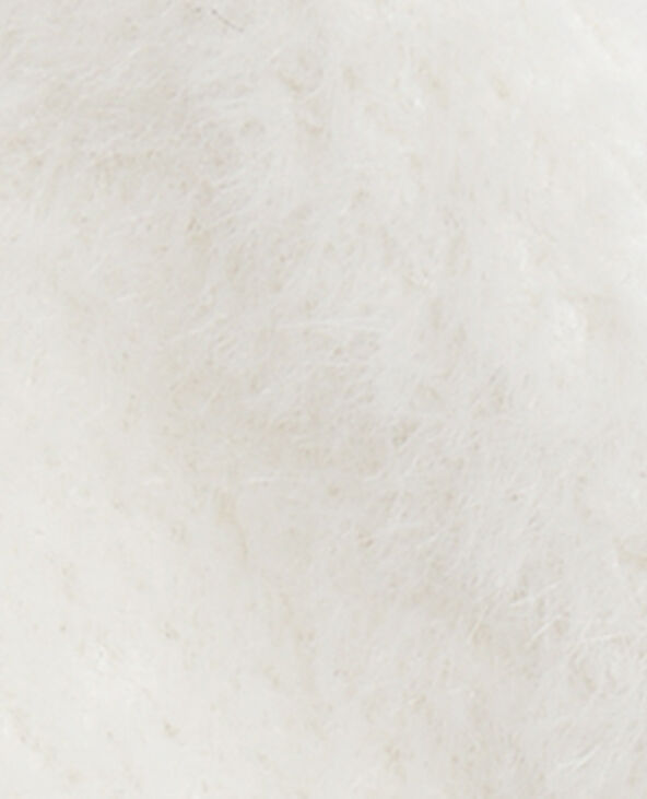 Mitaines en maille douce et poilue beige - Pimkie