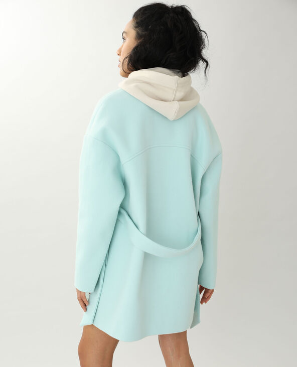 Manteau drap de laine vert de gris - Pimkie
