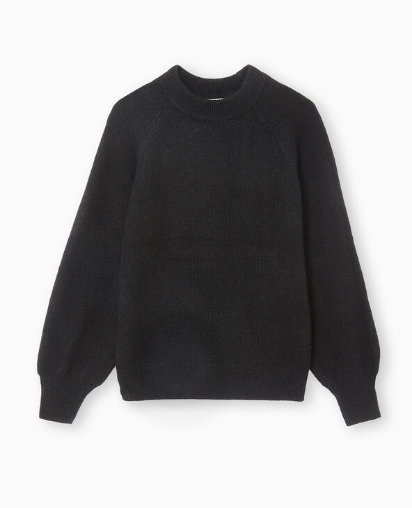 Pull oversize col rond manches raglans noir - Pimkie
