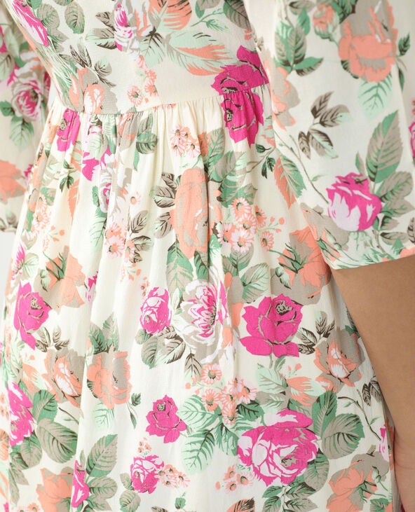 Robe fleurie jaune - Pimkie