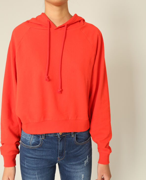 Sweat court rouge - Pimkie