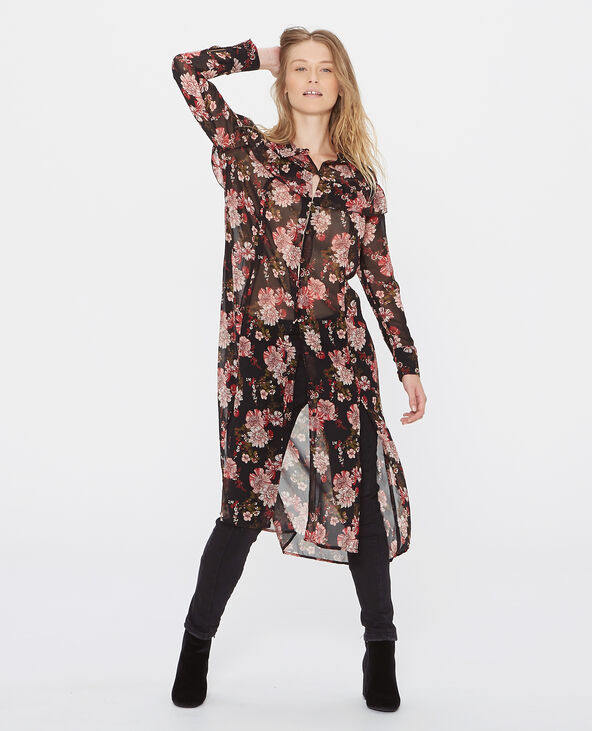 Robe en voile transparent