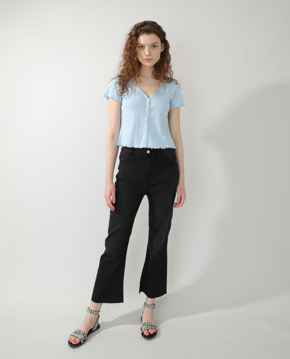 Gilet ajouré bleu clair - Pimkie
