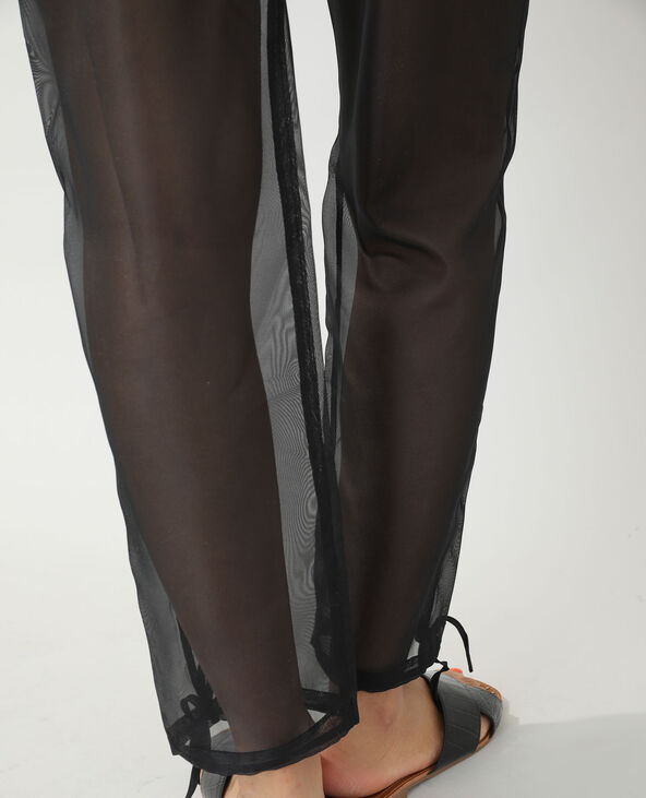 Pantalon transparent noir - Pimkie