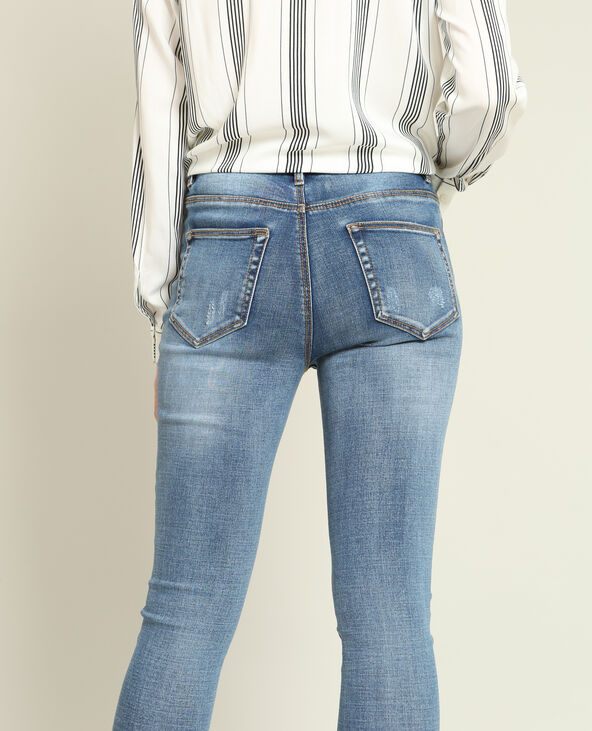 Jean skinny taille haute bleu foncé - Pimkie