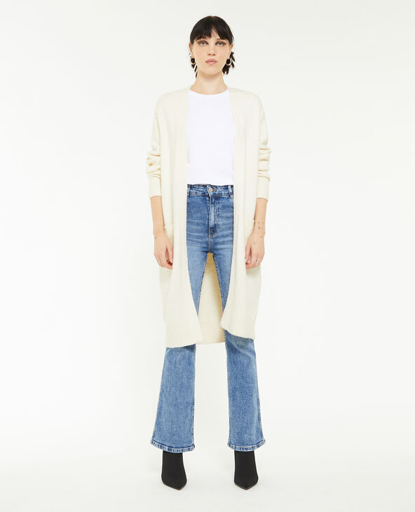 Gilet long avec poches écru - Pimkie