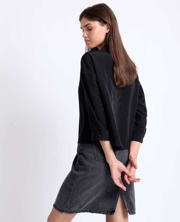 Chemise courte noir - Pimkie