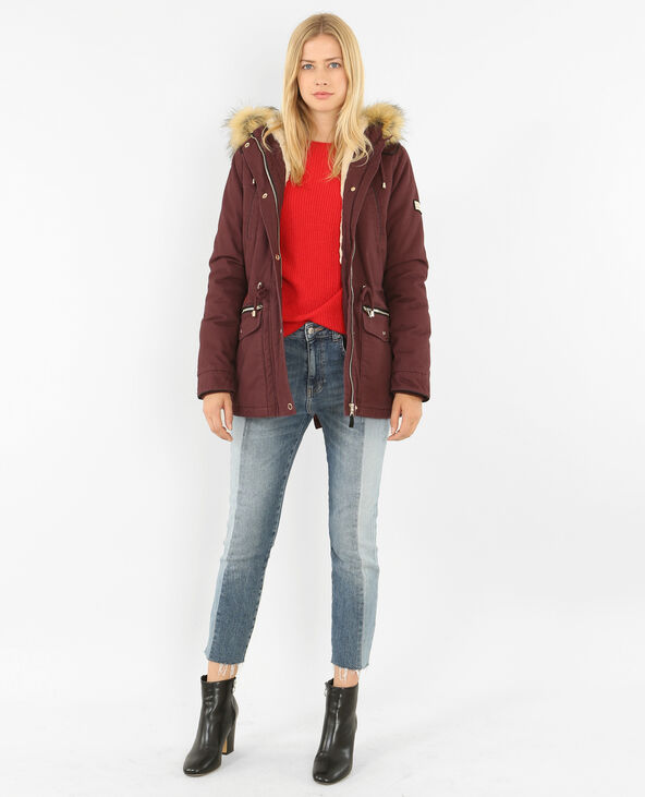 Parka longue à capuche violet - Pimkie
