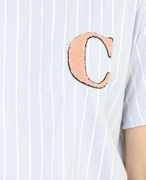 T-shirt type baseball bleu - Pimkie
